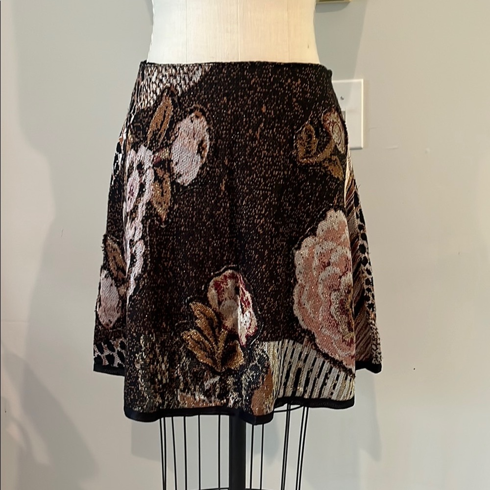 Cecilia Prado Anthropologie Floral Patterned Skirt L